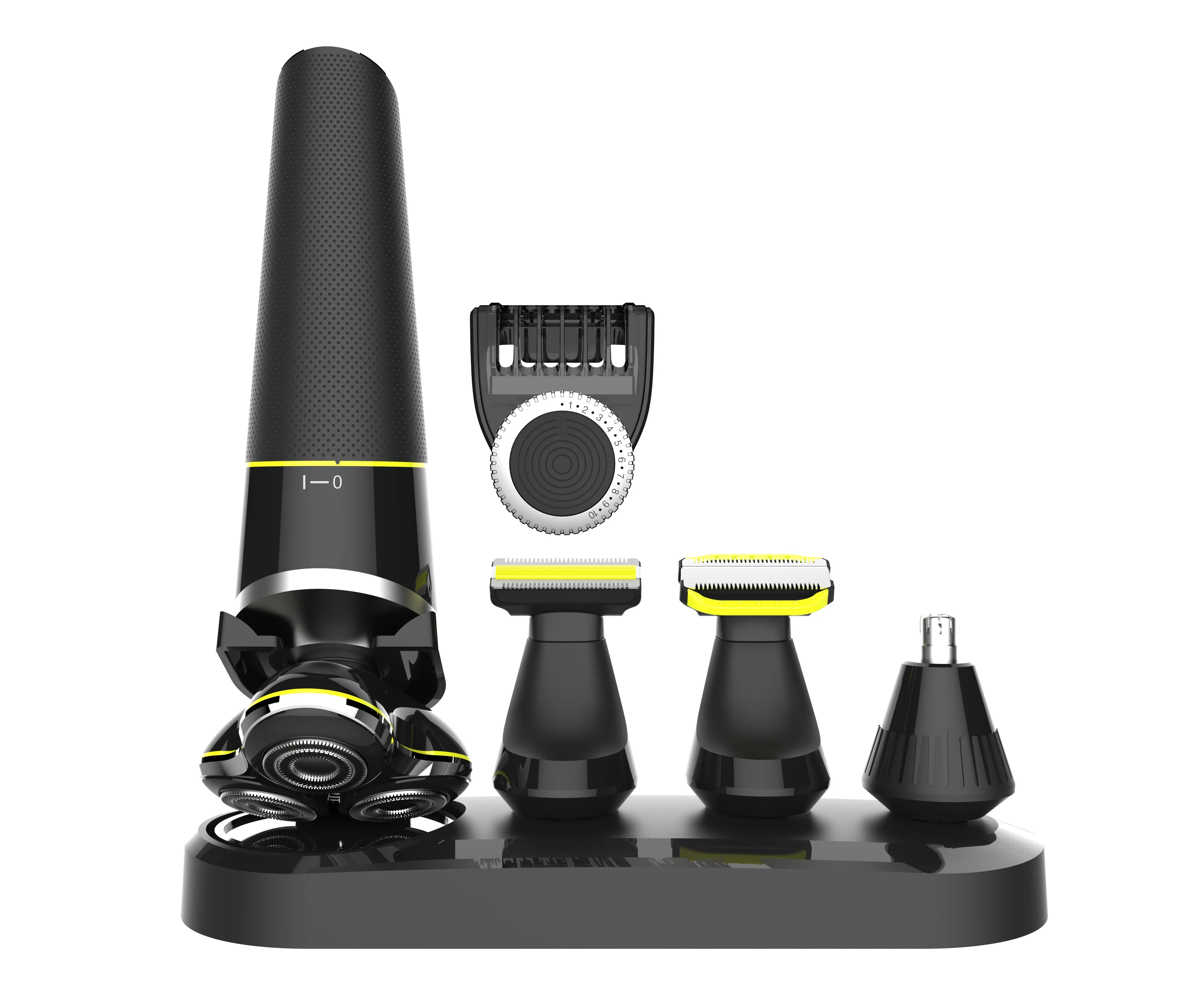 

5-in-1 Rechargeable USB Grooming Kit Washable Nose Ear Hair & Beard Trimmer Body Groomer 3D Electric Shaver Stubble Trimmer