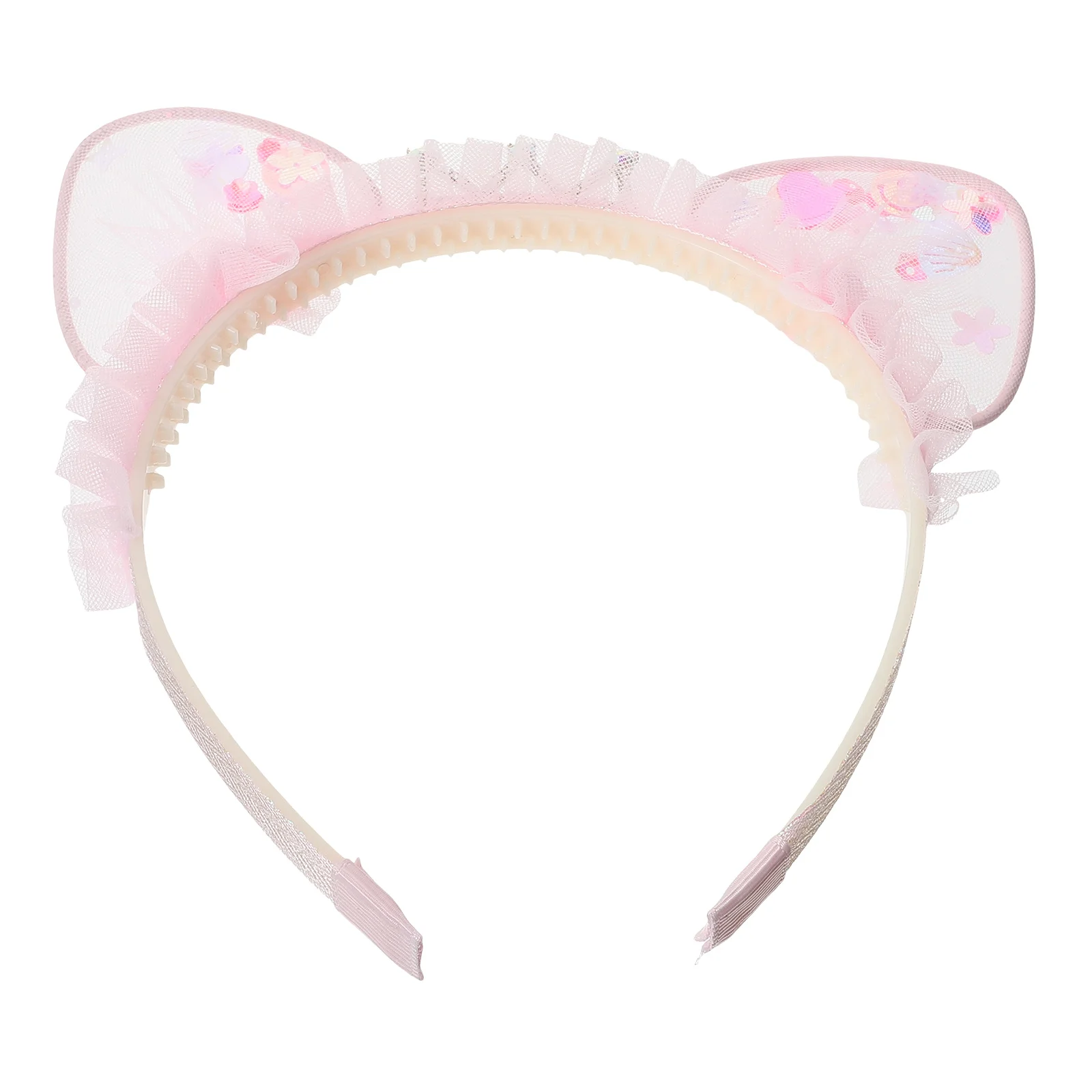 

Hair Card Accessories Girls Non Slip Headbands Women Mesh Hairbands Cute Pink Birthday Party Wedding Hair