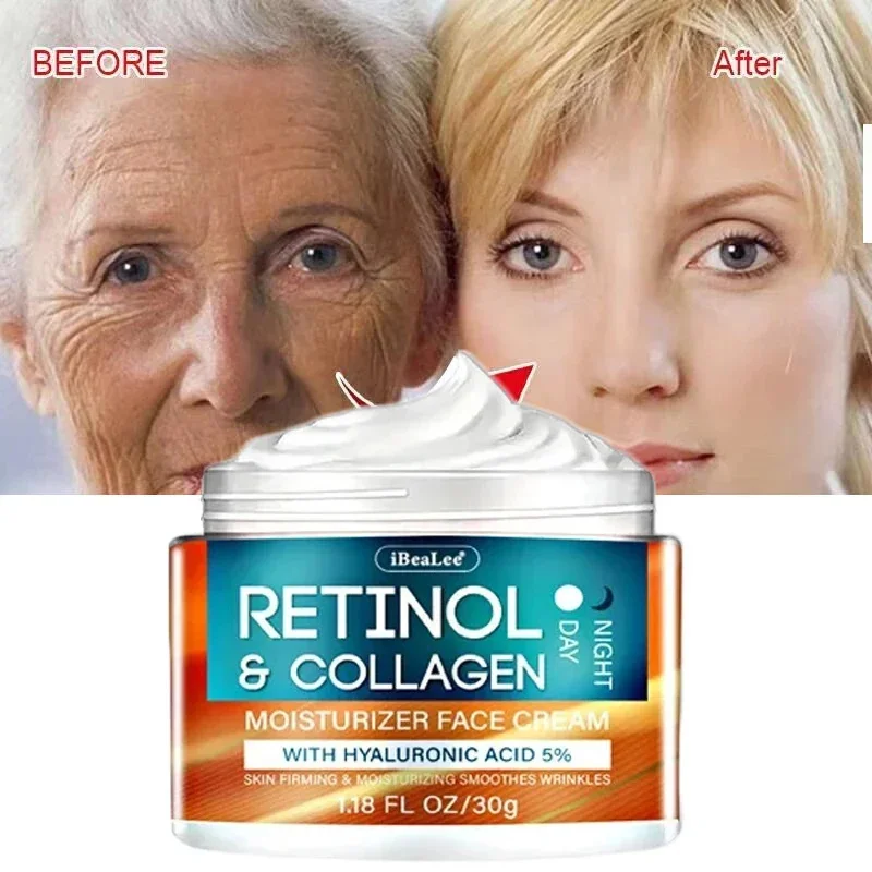 

Retinol Wrinkle Removing Cream Anti-Aging Fade Face Fine Lines Lift Firm Skin Moisturizing Brighten Skin Care Korean Cosmetics