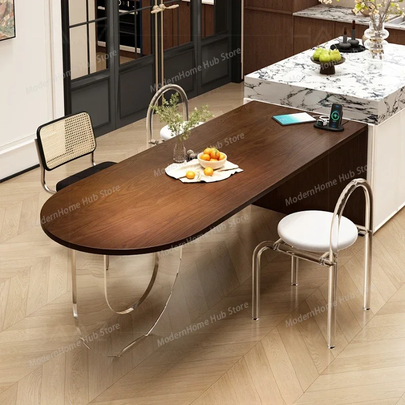 Kitchen Table Dining Room Extendable Service Designer Restaurant Tables Oval Reception Free Shipping Mesa Comedor Rooms Elegant