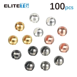 Elite TG 100pcs/5 Colors Tungsten Faceted Slotted Beads 2.0-4.0mm Fly Tying Material, Fly Fishing Trout Perch Lure Tackel