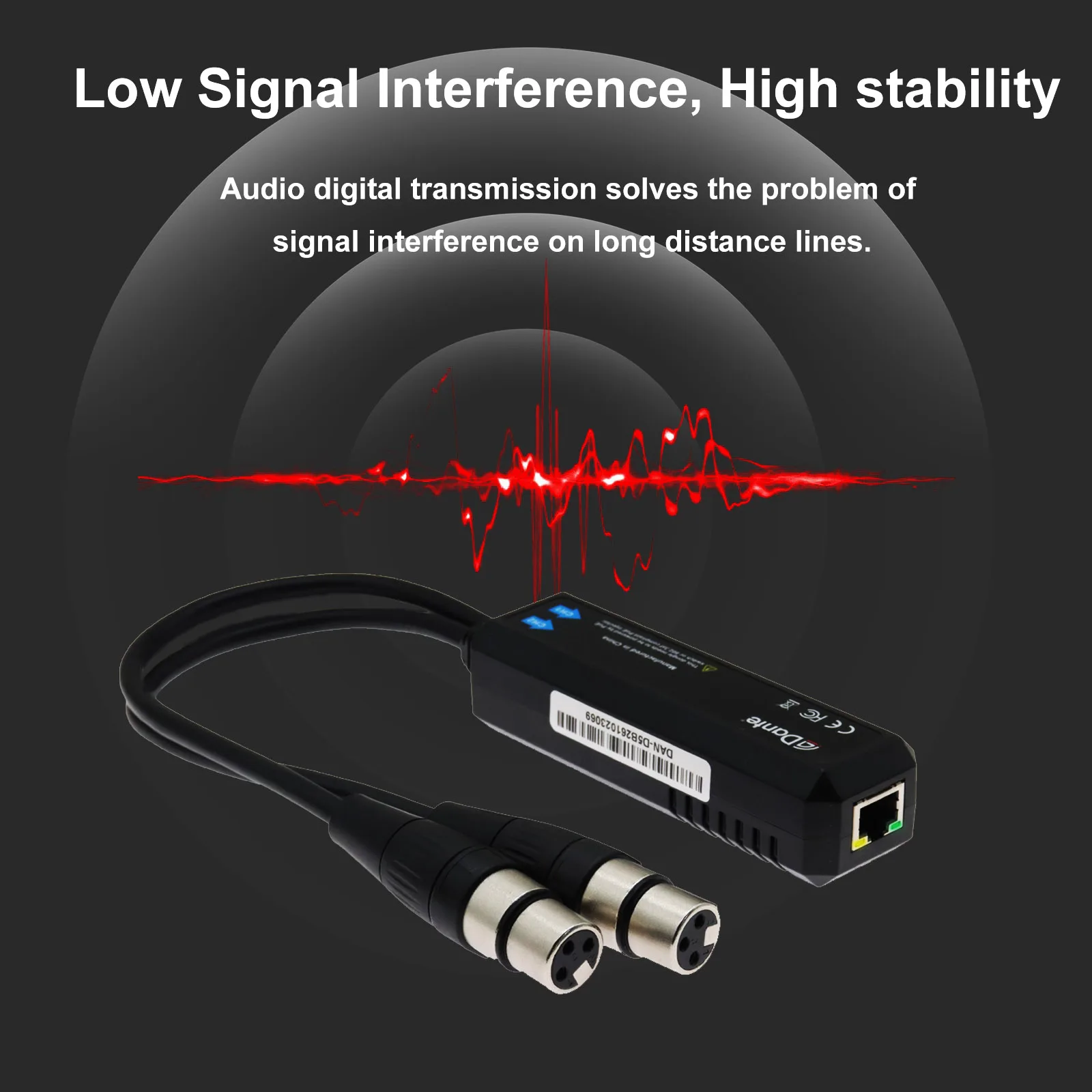 AudinateDante AVIO – アナログ双方向アダプター、PoE搭載、DanteドングルUSB I/Oデジタルオーディオ、2 * 2チャンネル対応