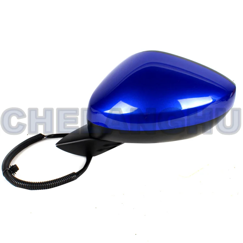 Mirror Assembly For Honda Civic 2022 2023 US version Left Side 7 Pins Blue Painted Heated Power Adjust Blind Spot Turn Light