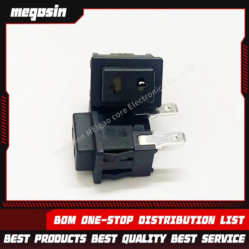 5PCS KAN-L6 self-locking rectangular button switch locks the 2-pin lockable button power switch to start the vacuum cleaner 16A