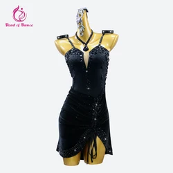 2026 New Latin Dance Stage Costume Woman Party Dress Cabaret Girls Sexy Short Clothes Elegant Ballroom Practice Outfit Dancewear