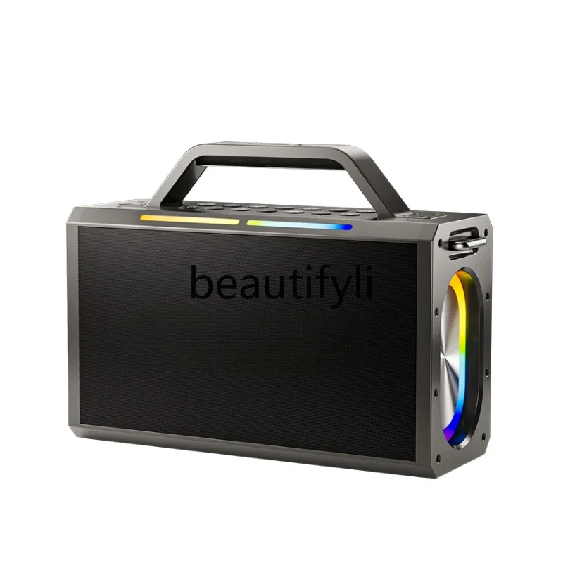 

Overweight subwoofer 200W power bluetooth speaker outdoor home Karaoke square dance car live broadcast