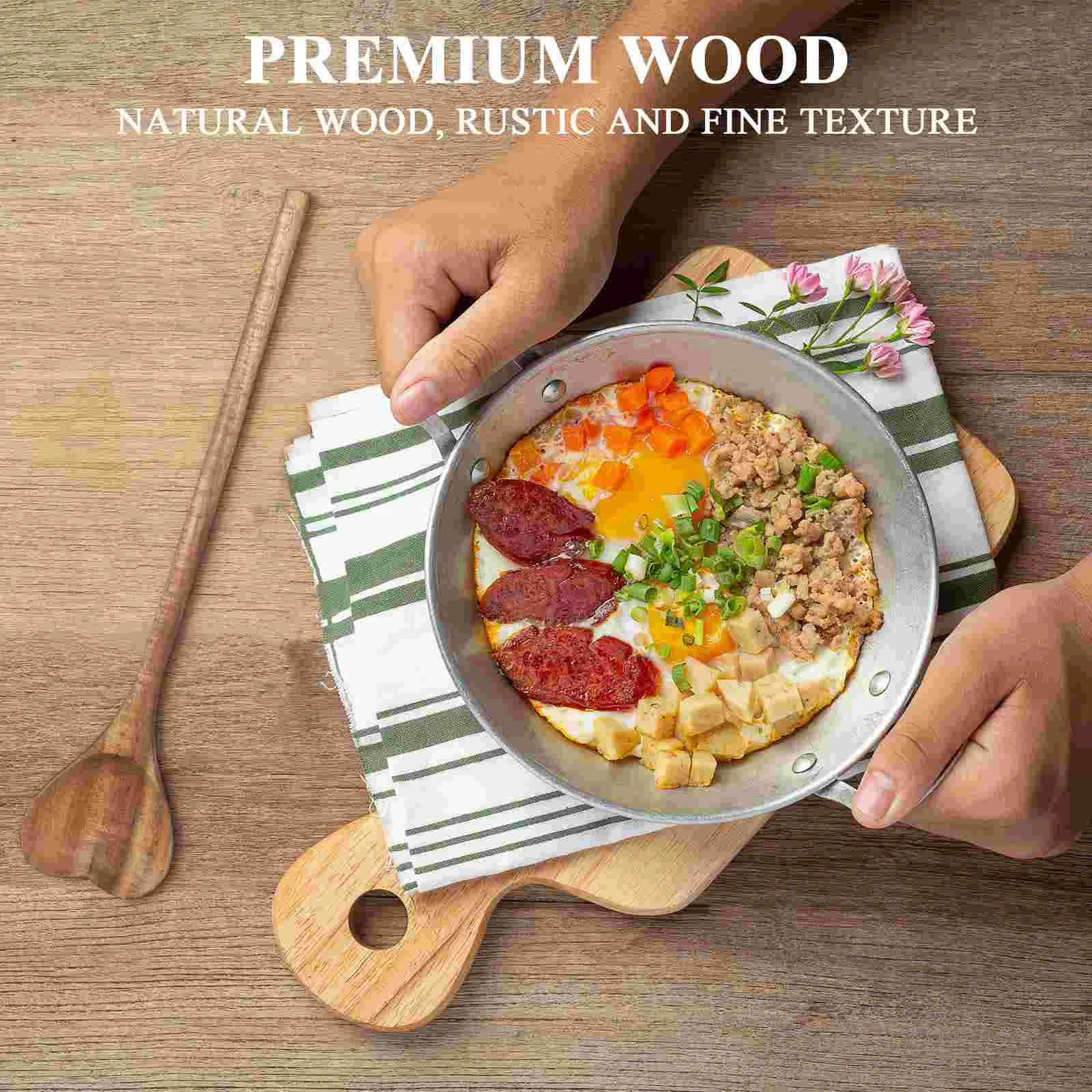 Premium Wood Heart Shaped Serving Spoon Cream Multi function Stirring Coffee Dinner Wooden Household Mixing Spoon