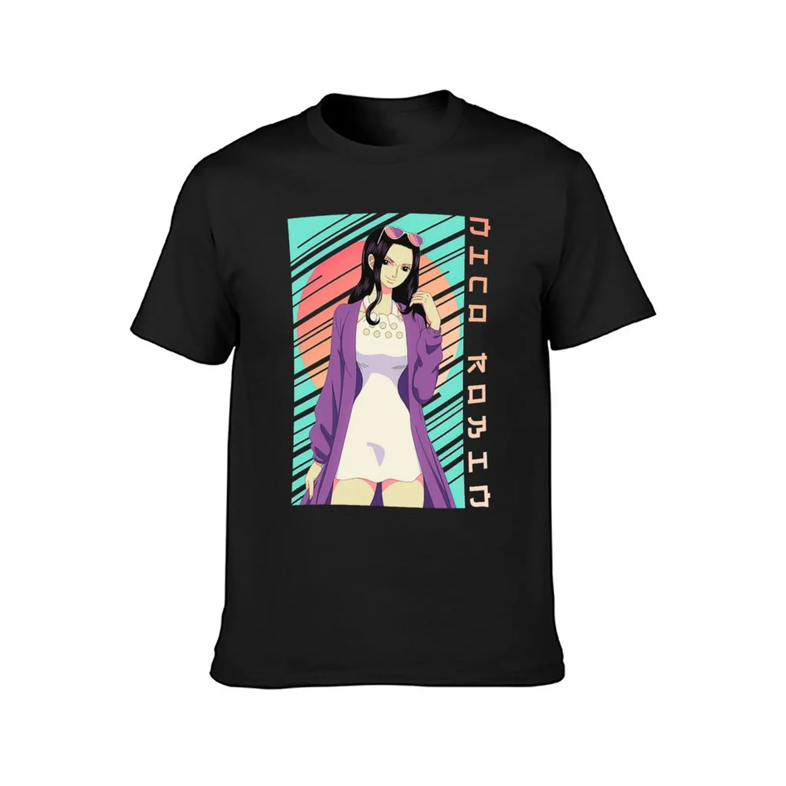 Nico Robin T-Shirt vintage anime oversized t shirts for men