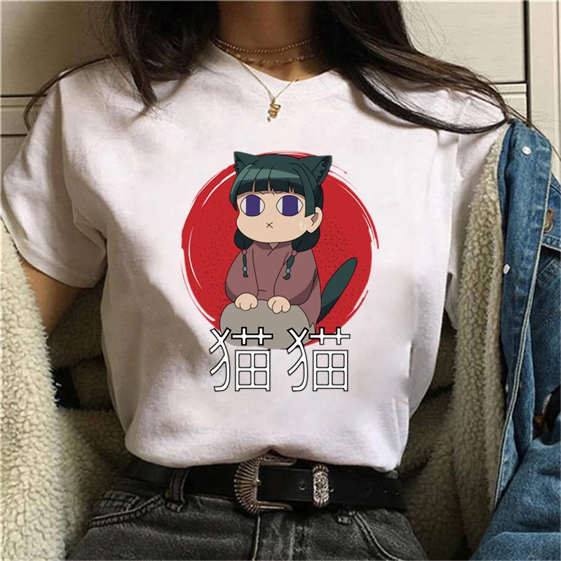 

Hot Anime The Apothecary Diaries Maomao Graphic Short Sleeve T-shirts for Women Men Shirts Loose T-shirt Casual Summer T-shirts