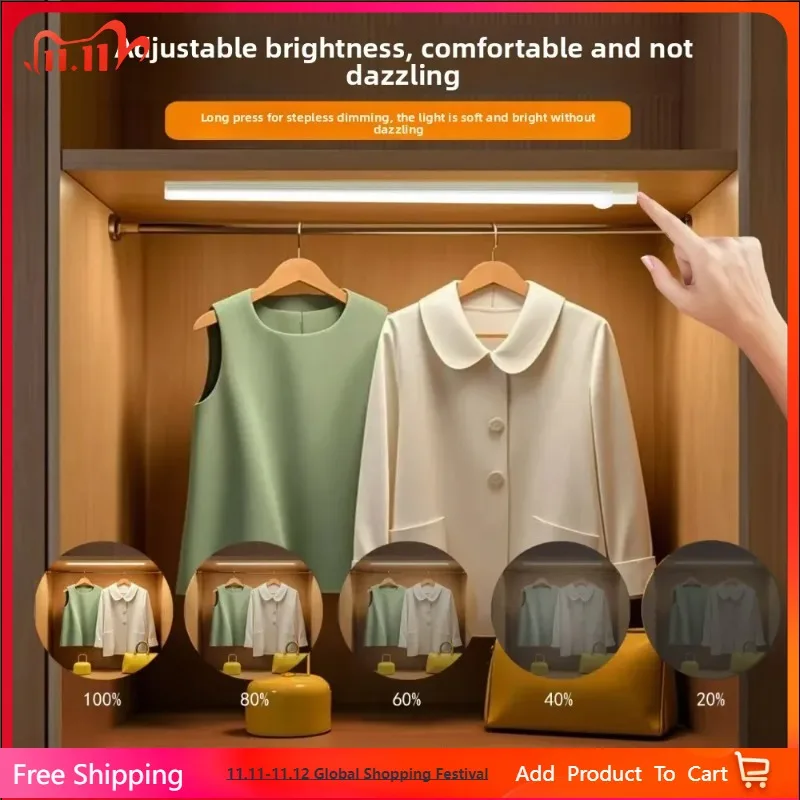 

Warm Bright Long Clip Lamp for Books Desk Hallway Outdoor Courtyards - DIY Eye Protection Reading Light