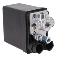 Air Compressor Pressure Switch 90-120PSI 4 Port Control Valve Replacement Parts 240V 16A Air Compressor Tool Accessories