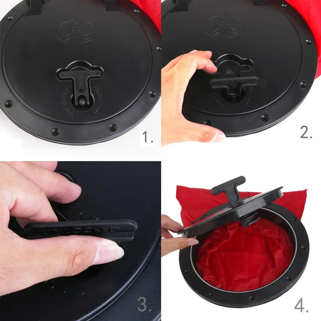 Nylon Kayak Hatch Cover Reinforced Deck Plate Storage Bag for Boat Marine Equipment and Canoe Use