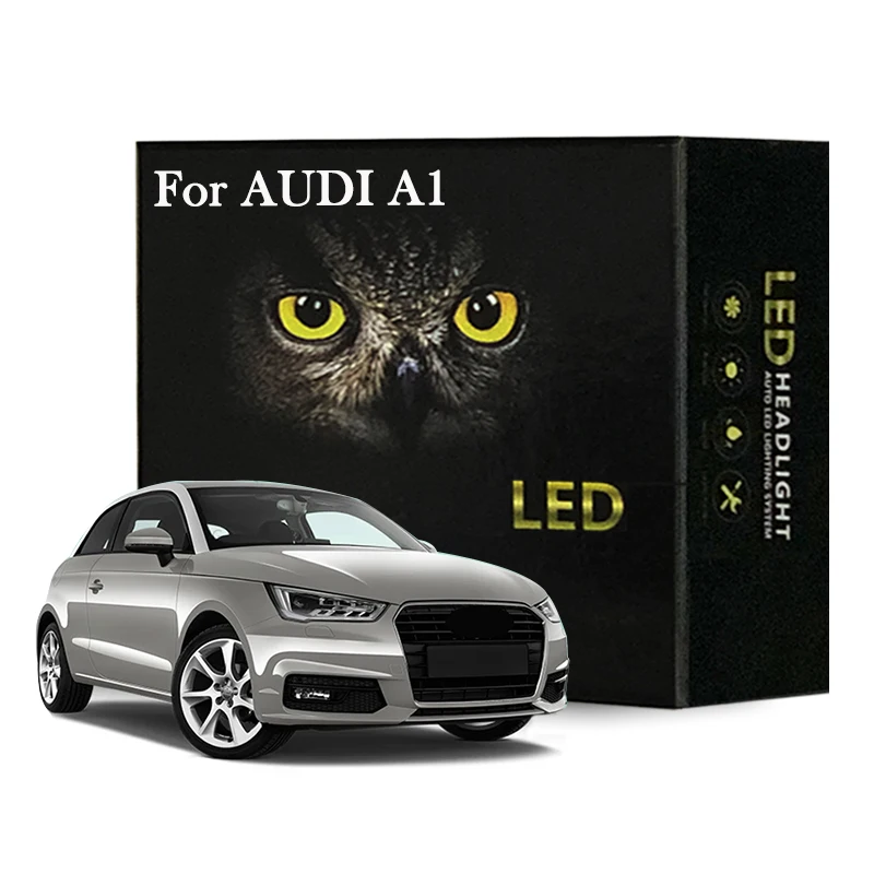 

8Pcs Car Led Interior Light Kit For Audi A1 8X Hatchback Sportback 2011-2018 LED Bulbs Canbus No Error