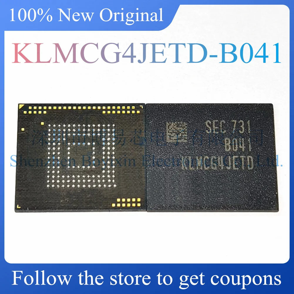 NEW KLMCG4JETD-B041 Original genuine EMMC 5.1 64GB memory chip package BGA-153