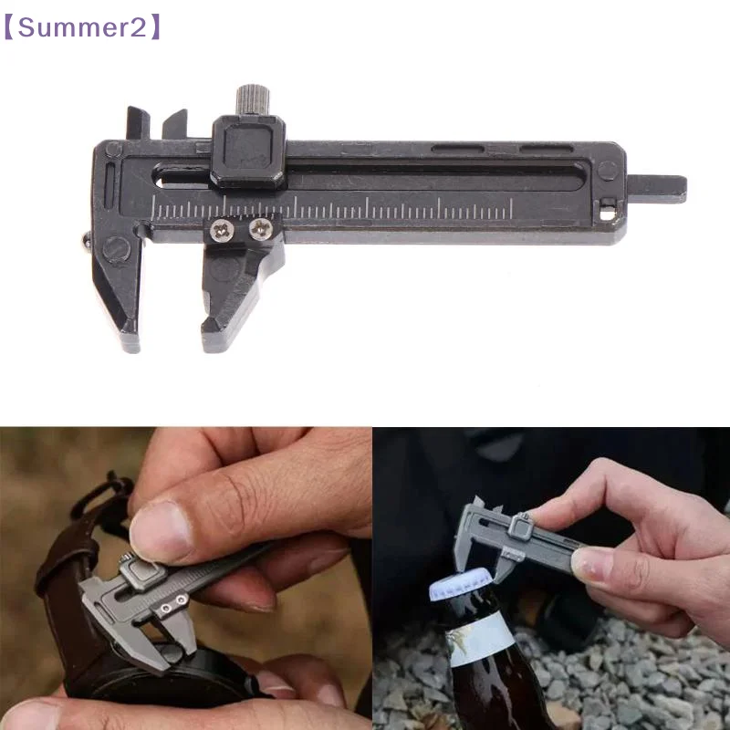 【Xia2】High Accuracy Mini Vernier Caliper Portable Thickness Gauge Adjustable Spanner Window Breaker Multi-functional Tools{S}