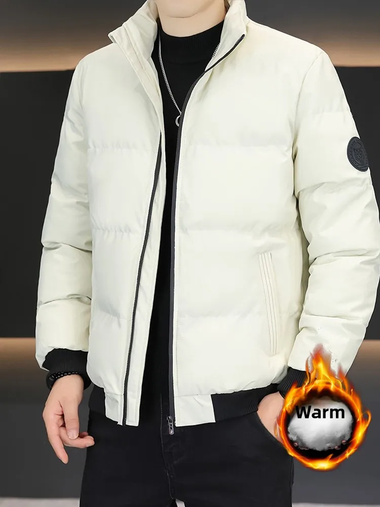 

Мужская пуховая куртка Faionable Thiened из хлопка, осенне-зимняя, новая, теплая, стильная, молодежная, длинная, на молнии...