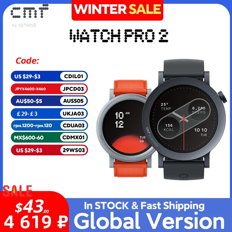 Global Version CMF by Nothing Watch Pro 2 1.32