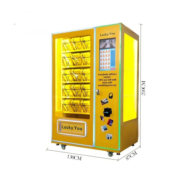 

Metal Coin Banknote Operated Toy Mystery Box Game Vending Machine Indoor Card Reader Payment English