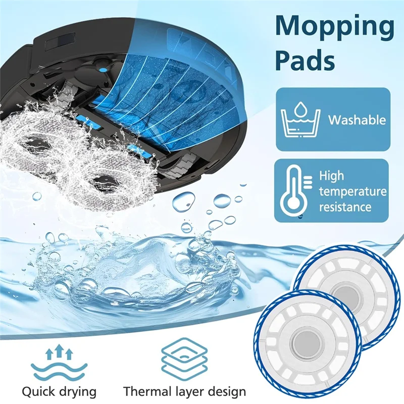AT28-2 шт. держатели для швабры Forecovacs Deebot T50 Max/T50 Pro/T50 Omni/T50 Pro Omni/T50 Max Pro Omni Запчасти для пылесоса