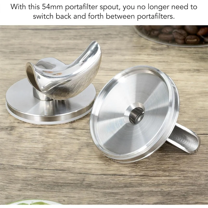 Boquilla para portafiltro, boquilla sin fondo única de 54 mm para máquinas de café con anillos de sellado, boquilla para portafiltro sin fondo-A23R