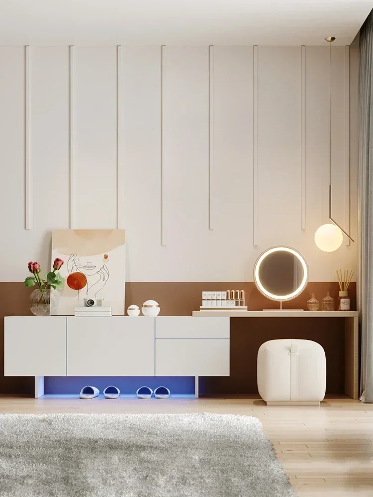 

Small Apartment Modern Simple and Light Luxury Makeup Typhoon Makeup Table