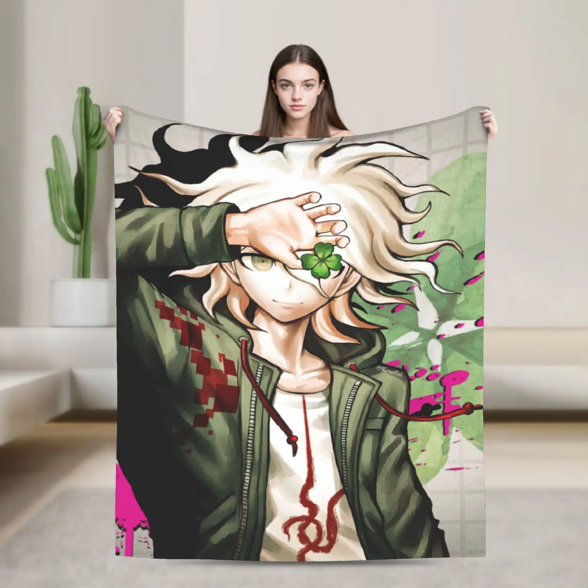 Nagito Komaeda The Ultimate Blankets Soft Flannel Comfortable Gift  Throw Blankets Quilt