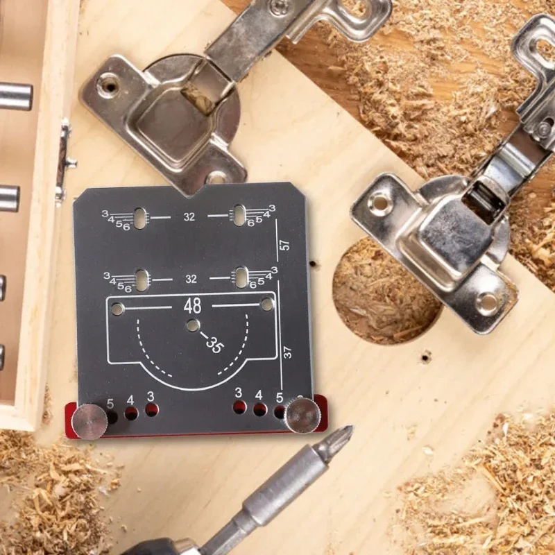 

35mm hinge fixture door cabinet hidden Ingersoll hole template fixture aluminum alloy drill guide positioning tool woodworking