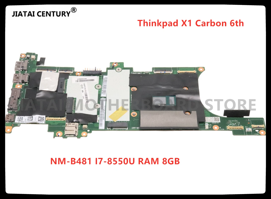 NM-B481 For Lenovo Thinkpad X1 Carbon 6th Gen laptop motherboard CPU:i7-8550U RAM 8GB  FRU 01YR209 01YR212 01YR225 01YR228