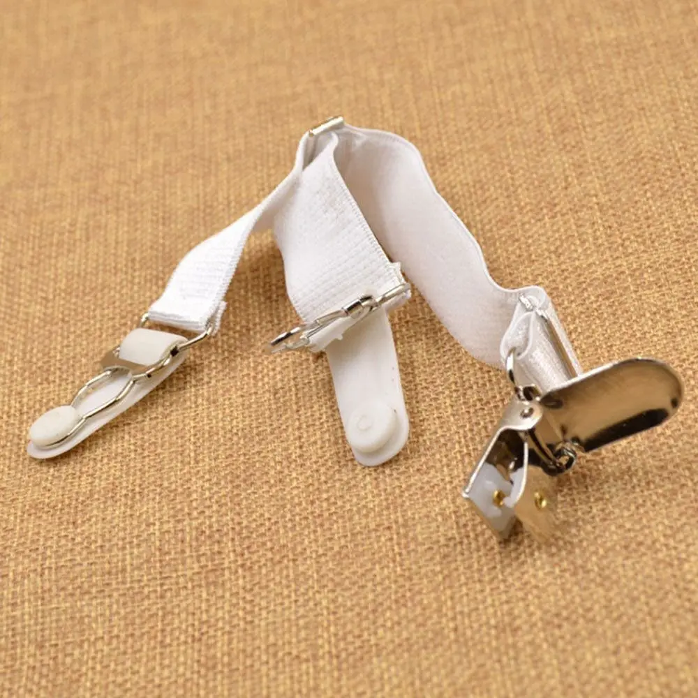 Elasticity Straps Punk Metal Strap Elastic Clips Leg Suspender Sexy Belt Garters 2PCS