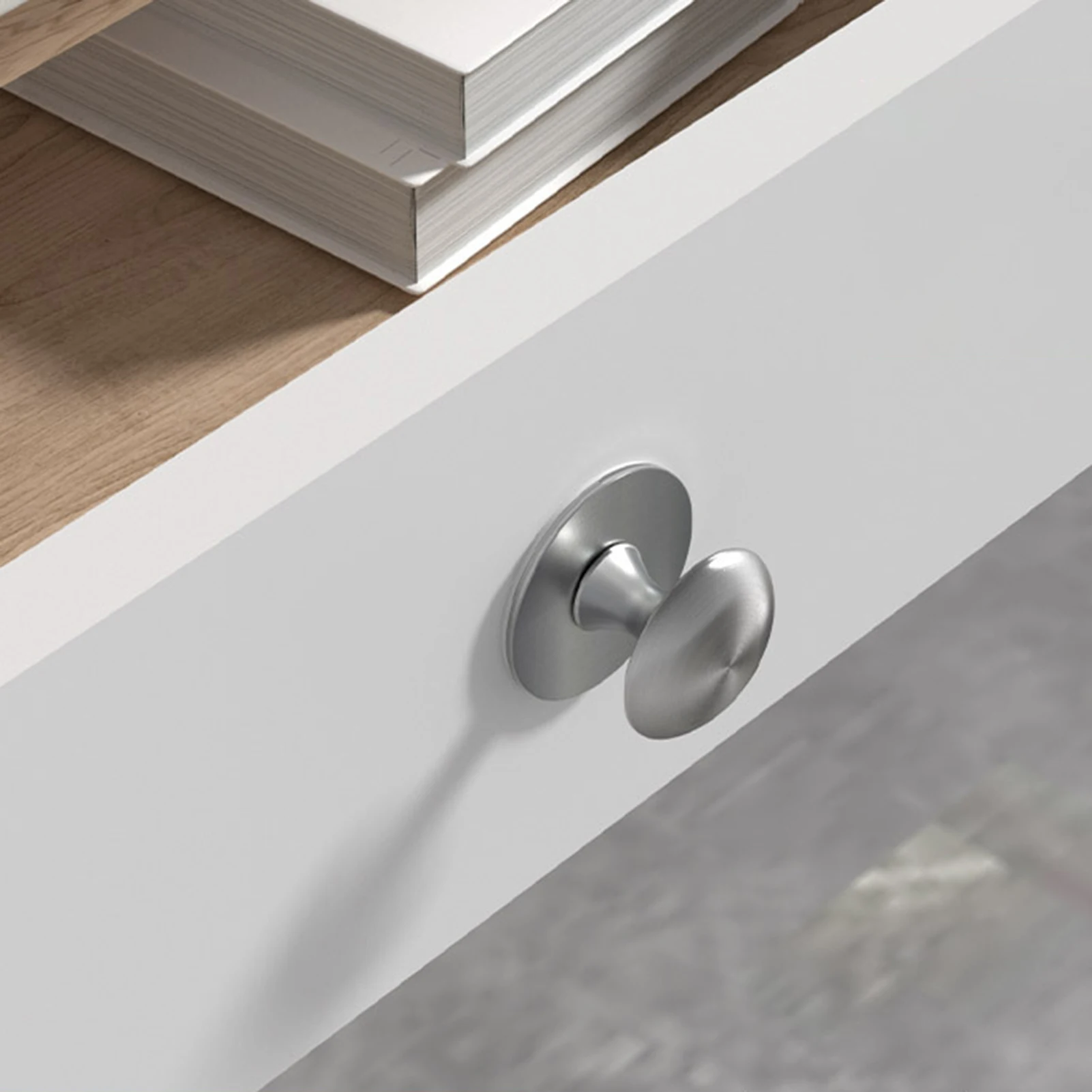 Modern Cabinet Knobs Stick on Handle for Kitchen Wardrobe Drawer Pulls Self-Adhesive Stainless Steel Hardware Durable Home