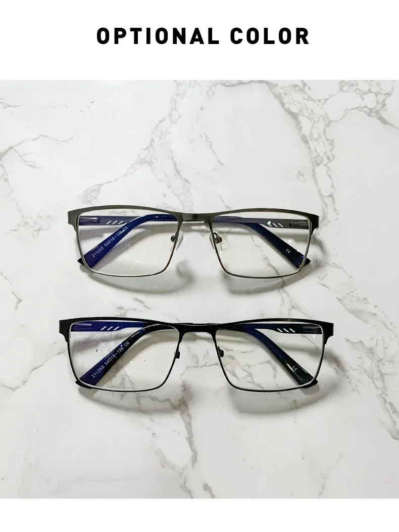 Lesebrille für Herren, blaues Licht blockierende Optik, Linsen für Damen und Herren, blendfreier Filter, leichte Brille mit Federscharnier – Detail 1