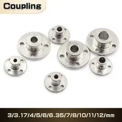 3/3.17/4/5/6/6.35/7/8/10/11/12/mm Stijve Flenskoppeling Motor Geleidingsas Koppeling Connector Met Jackscrew