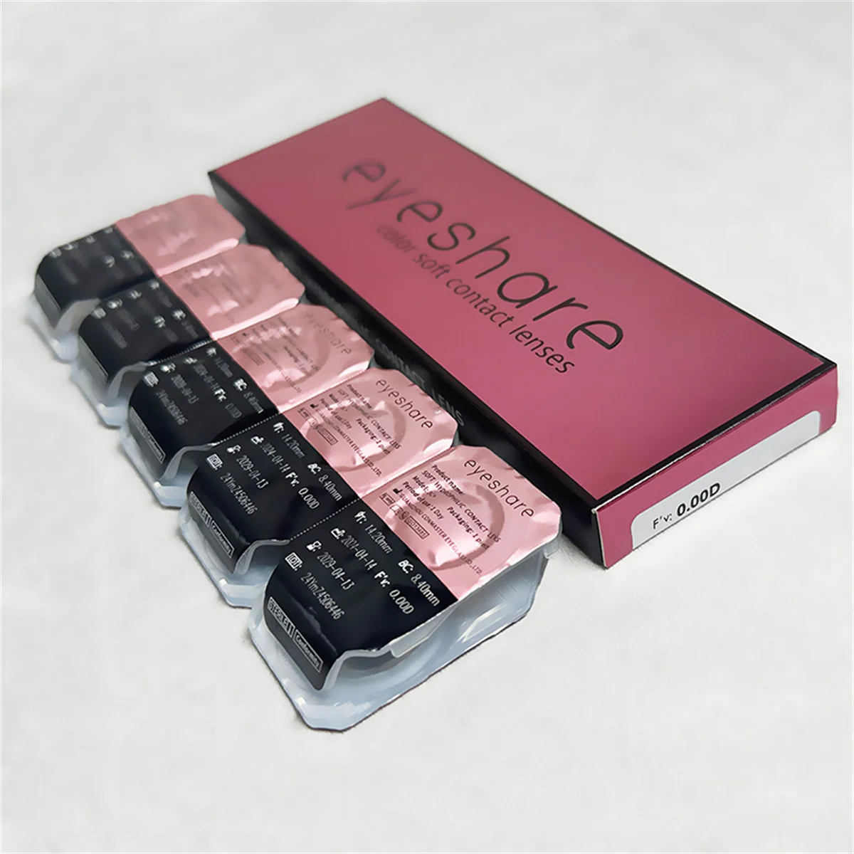 EYESHARE 10Pcs=5Pair Color Contact Lenses for 1 Day Daily Lens Blue Contacts Daily Disposable High Wearing Comfort Brown Lenses