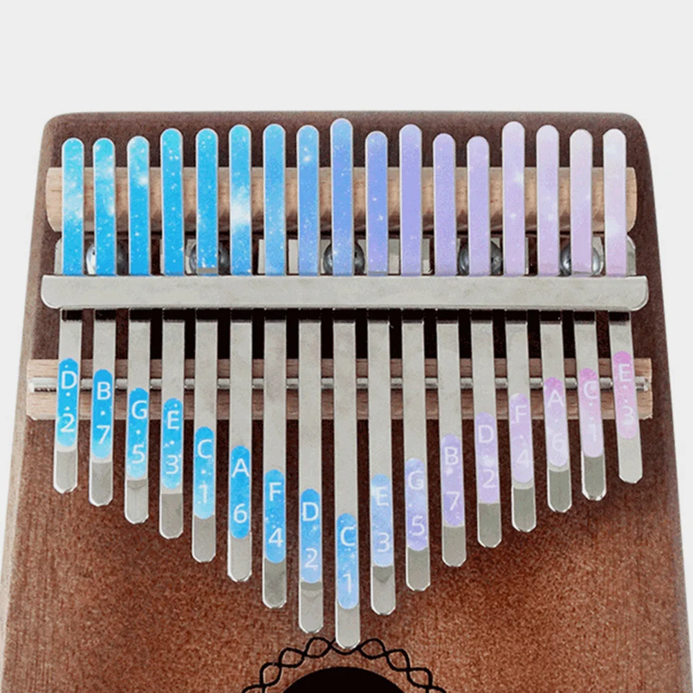 

4Pcs Kalimba Note Stickers High-Grade Scale Decals Thumb Piano Keyboard Sticker Quick Mastering Music Learning Teaching Tool