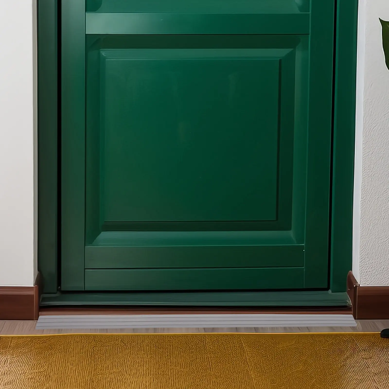 Self-Adhesive Door Threshold Ramp Gray Floor Transition Strip Ramp Mat for Sweeping Robot Mobility Indoor Threshold Ramps