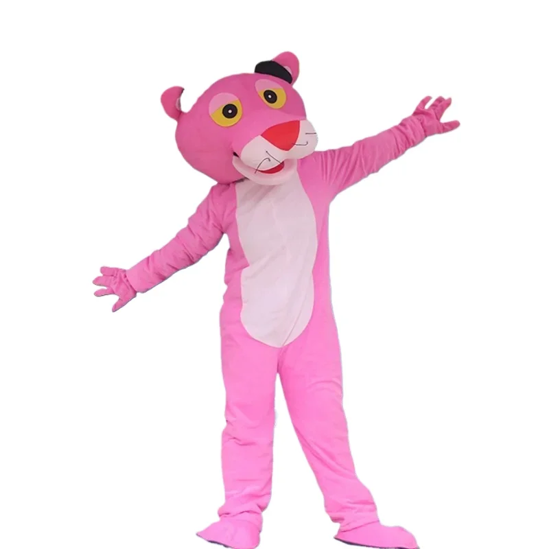 

Cosplay Costumes Pink Panther Leopard Cartoon Mascot Costume Advertising Ceremony Fancy Dress Party Animal Carnival Prop