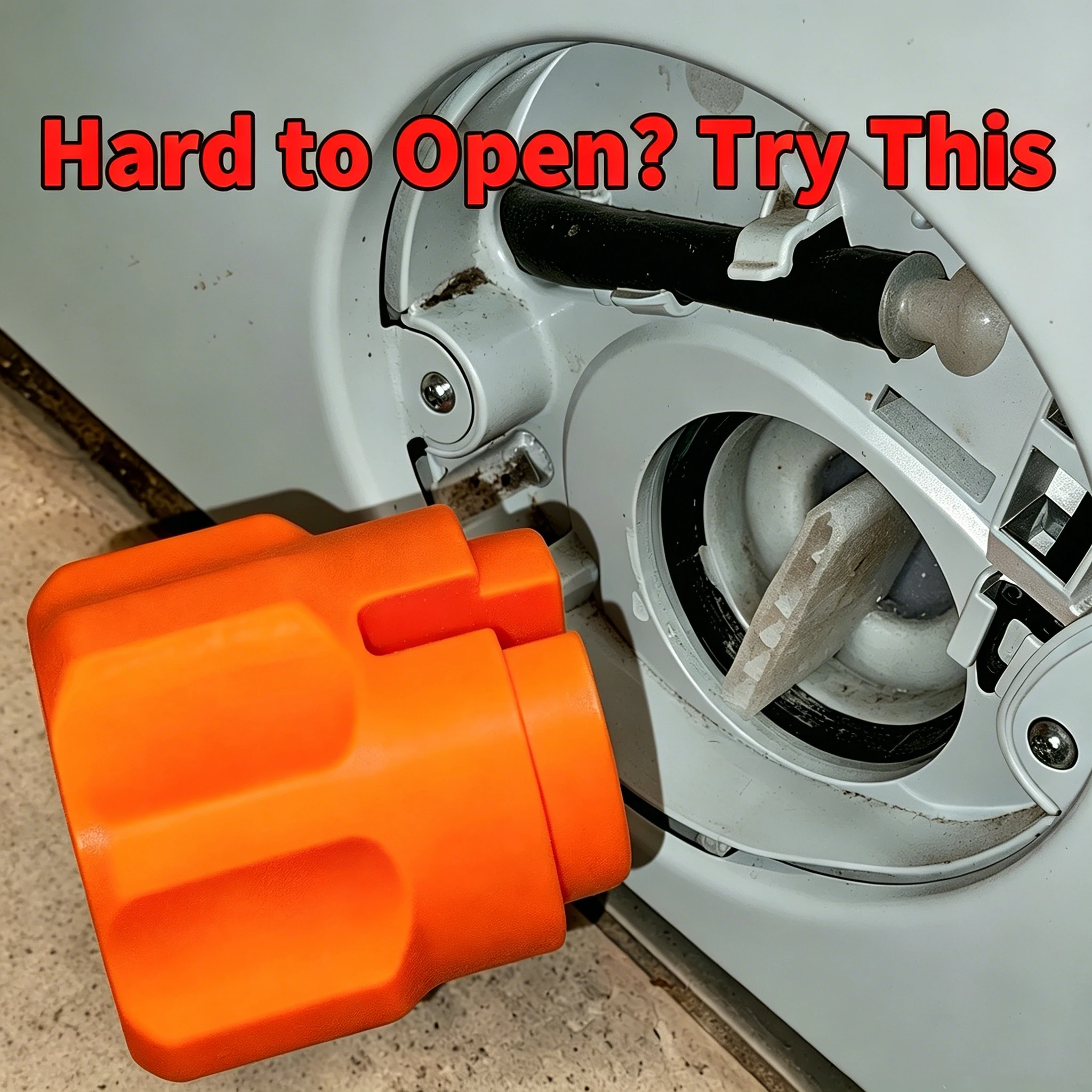 Washing Machine Drain Pump Filter Cover Opening Tool, Washing Machine Drain Port Opener, Ergonomic Grip, Washing Machine Drain Pump Filter Tool with Ergonomic Handle and Easy-Open Wrench, Suitable for Washing Machine Maintenance, Drain Pump Filter Cover Removal, and Appliance Repair, DIY Filter Operation Tool, Non-Electric