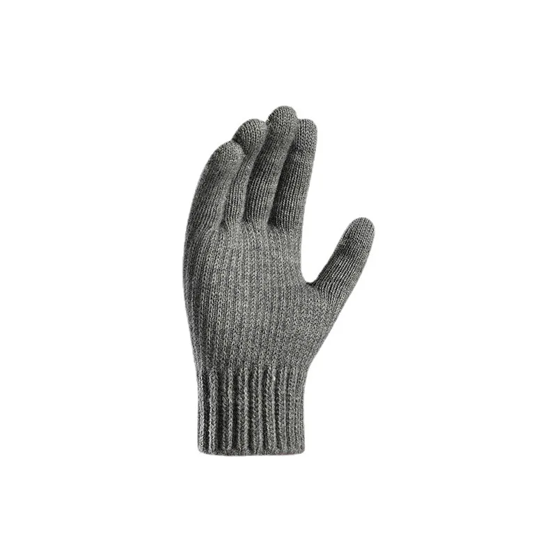 1Pair Men\'s Gloves Winter Autumn Touchscreen Warm Woman Knitted Gloves Adult Imitation Thickened Knitted Cute Student Cotton