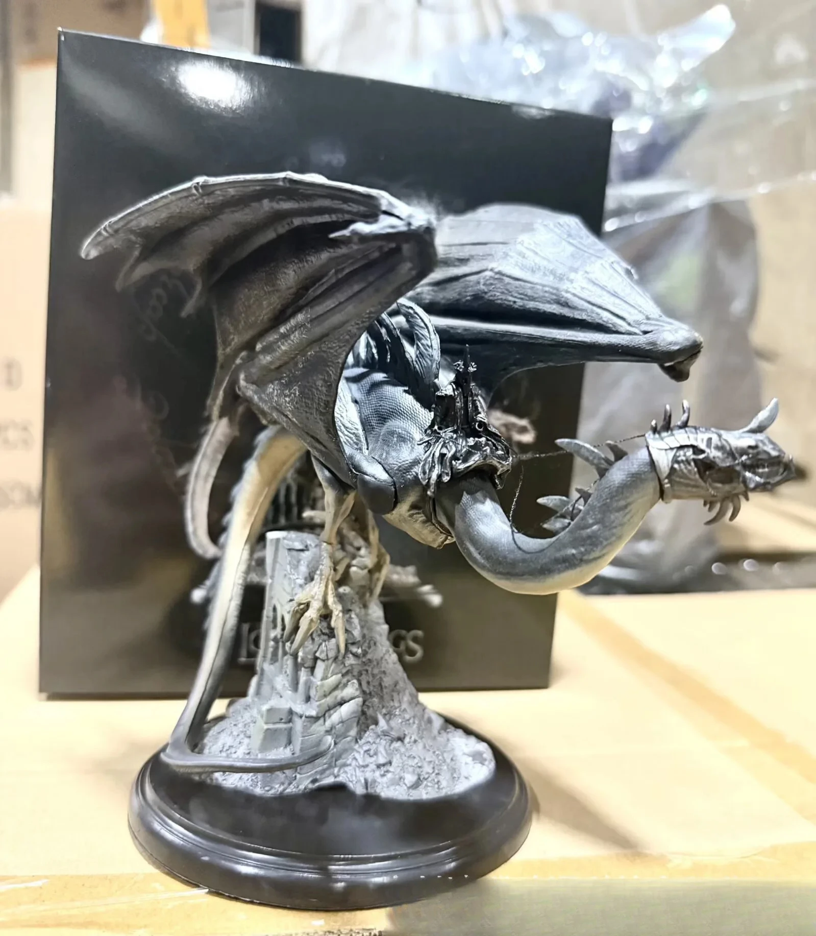 New The Lord Of The Rings Nazgul Fell Beast Dragon Statue Action Figure Boxed Model Desktop Ornament Collectible Birthday Gift - view 4
