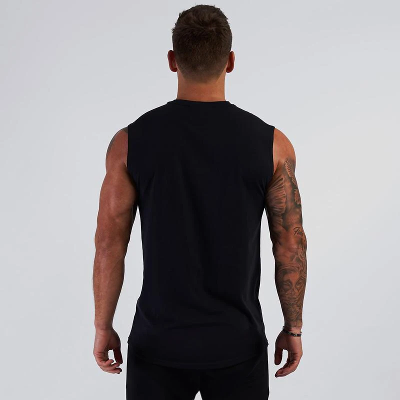 5 Colors Men Casual Gym Fitness Sleeveless Cotton Slim Tank Tops Summer Breathable Comfortable Cool Feeling Workout Muscle Shirt