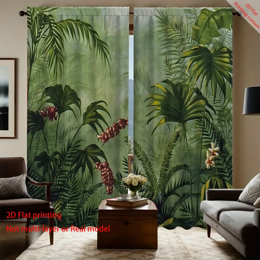 Леопардовые шторы с тропическим лесом, плотные шторы для украшения дома, используемые для общежитий, офисов, спален, гостиных
