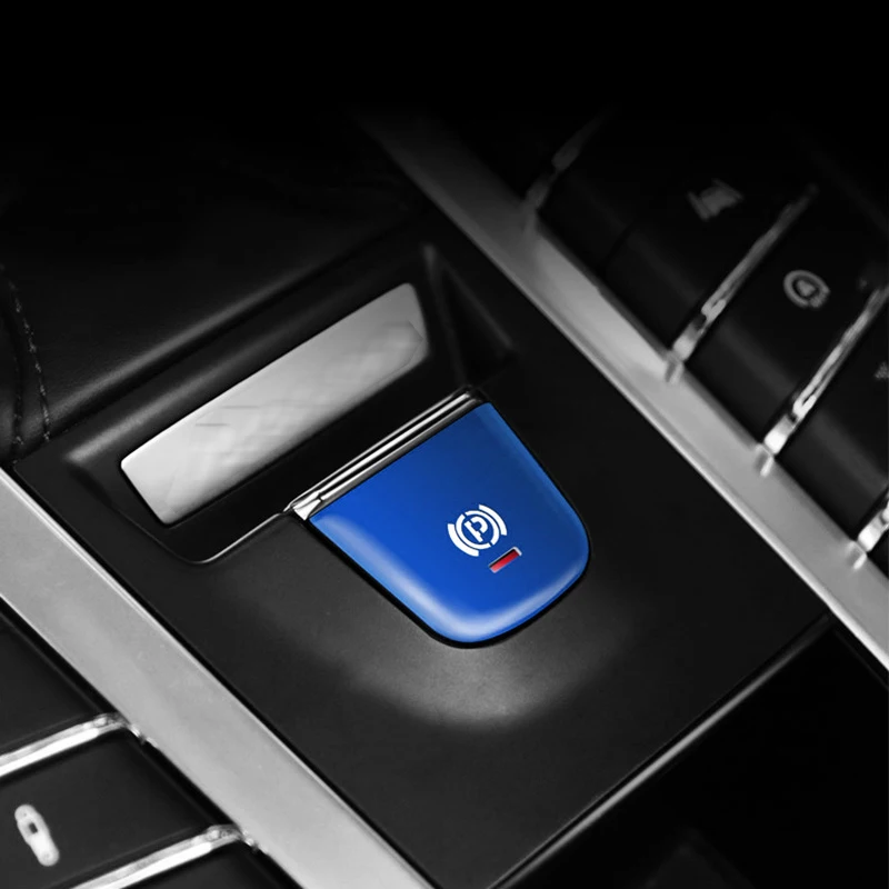 Center Console P Button Decoration Patch Trim Cover Metal Car Stickers For Porsche Macan Interior Accessories - view 4