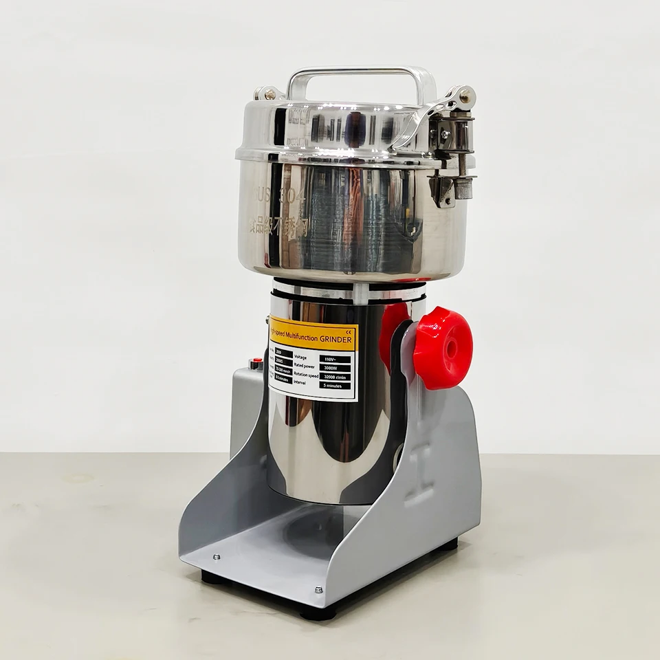 1000A 1000g Electric Grain Grinder Stainless Steel Grinder Grinder Commercial Corn Kitchen Vanilla Spice