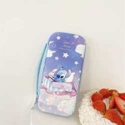 For Nintendo Switch OLED Storage Bag EVA Carrying Case Protective Cover Portable Pouch Stitch Hello Kitty Mickey Minnie Leopard