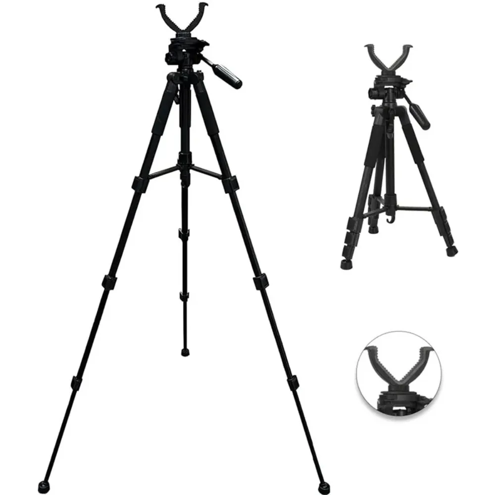 1.8m Tripod Outdoor Hunting Accessories For Hunting Shooting Stick Rack Aluminum V-Yoke Shooting Rack Universal Camera Tripod