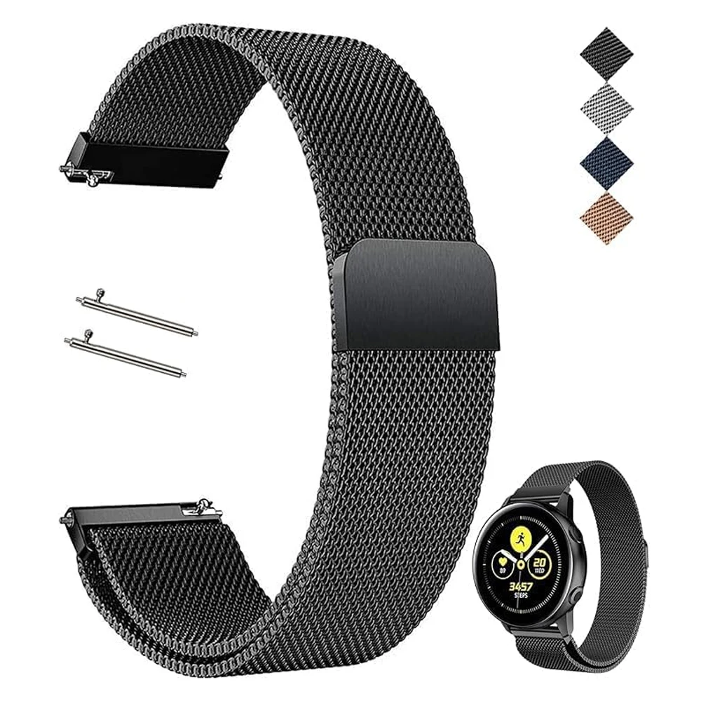 

20mm 22mm Band for Samsung Galaxy watch 6/4/5/Pro/classic/active 2/Gerar S3 Magnetic bracelet correa bracelet HUAWEI GT 2e 3 4