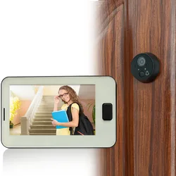 4.3 inç video peephole görüntüleyici IR gece görüş HD kamera kedi göz kapı zili akıllı HomeUltra geniş açı Video kapı zili kamera