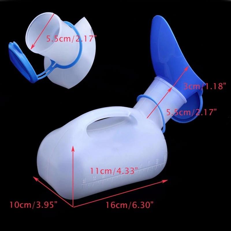 Car Portable Urinal Mobile Plastic Toilet Aid Bottle Hospital Care for Men Women Car Travel Camping Hiking Journey Suppllies