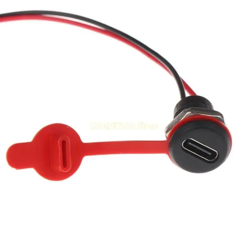 F62C信頼できるUSB CタイプC保護端子キャップ付き女性ポートスナップロックデザイン