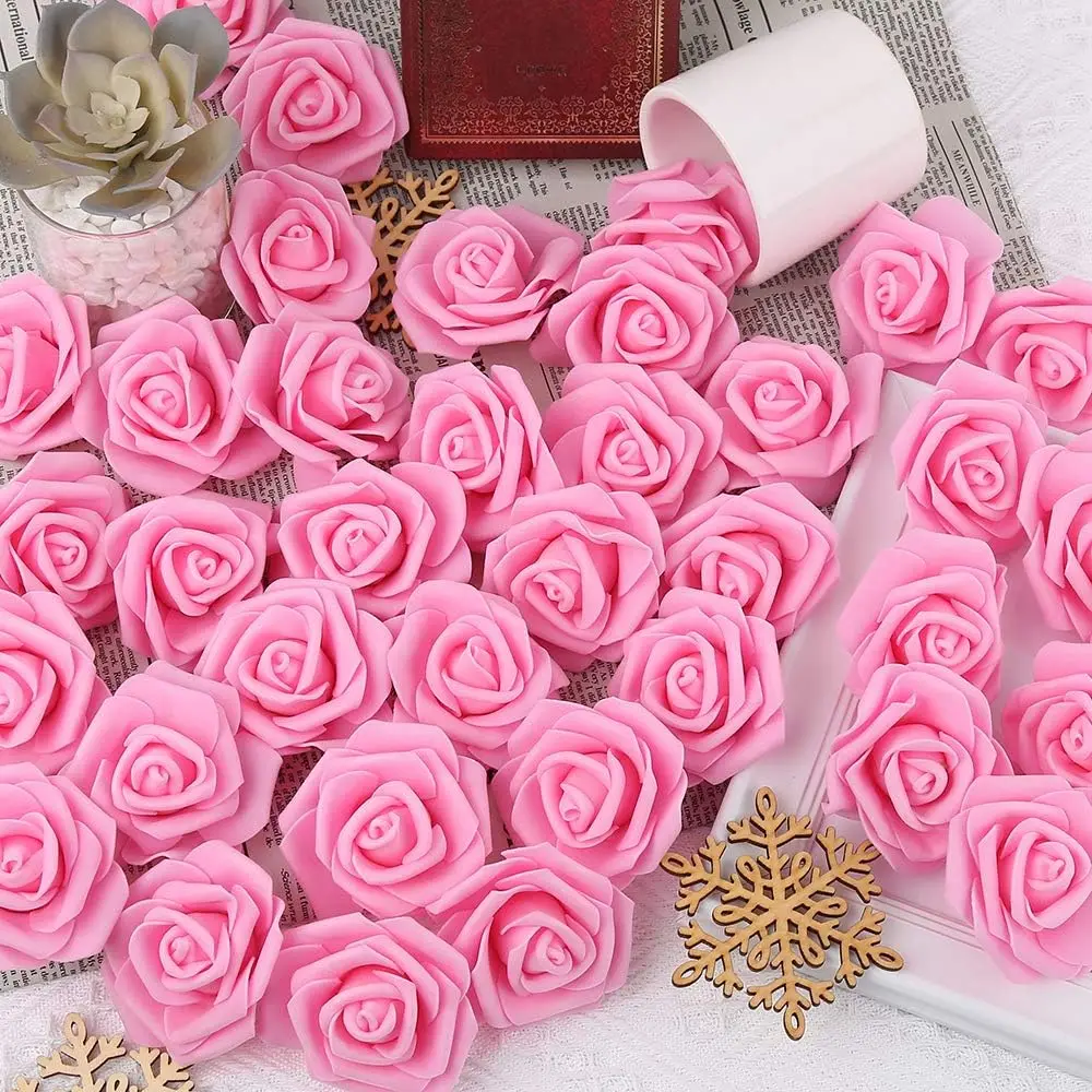 Künstliche Blume aus PE-Schaum, Rosen, Valentinstag, Hochzeit, Brautstrauß, Auto-Dekoration, DIY-Geschenk, Kranz, Zuhause, Outdoor, Garten, Urlaub, Party